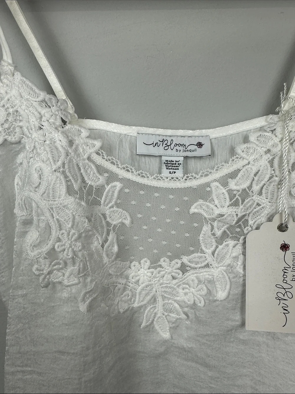 NWT In Bloom by Jonquil - Satin & Lace Shorty Coordinating Pajama Set Sz S
